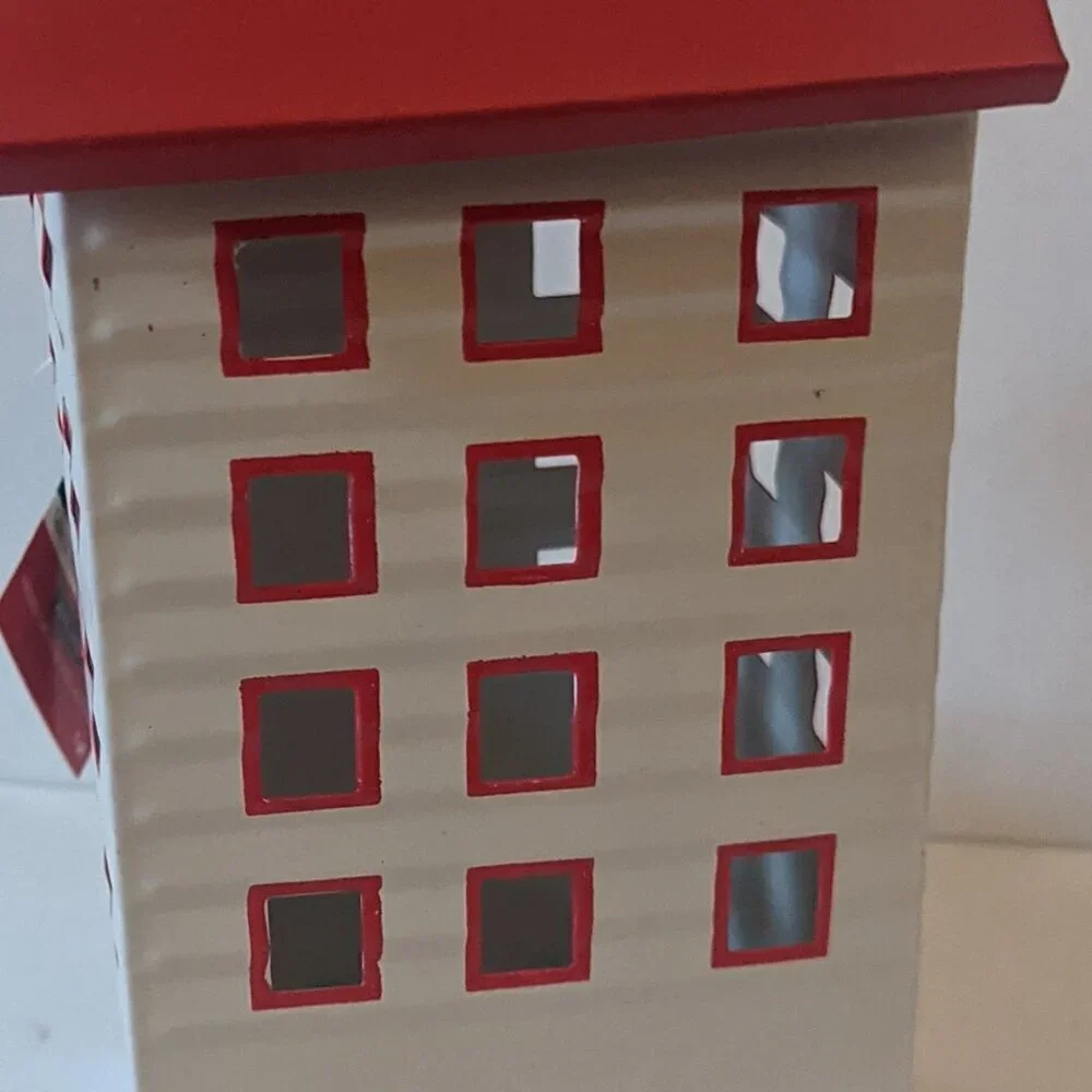 NWT Mini Christmas Tree Village Contemporary House Ashland Holiday Home Decor - Picture 3 of 7